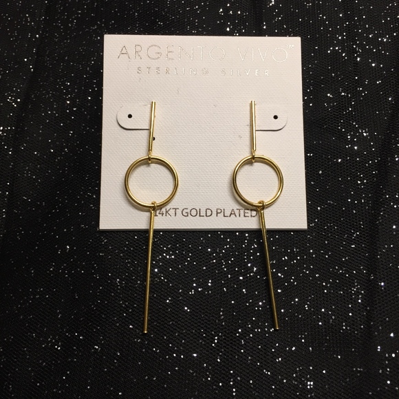 Argento Vivo Jewelry - NWT ARGENTO VIVO Sterling Silver 14KT Gold Plated